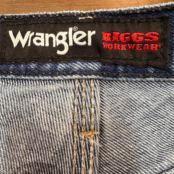 Wrangler Riggs Workwear‎ Men Jeans 35x32 Blue Denim Carpenter Utility READ - Picture 3 of 10